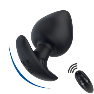 Анальный вибратор для мужчин и женщин, анальная пробка с беспроводным пультом дистанционного управления, силиконовая, для геев, секс-игрушкапробка, товары для взрослых, массажер простаты