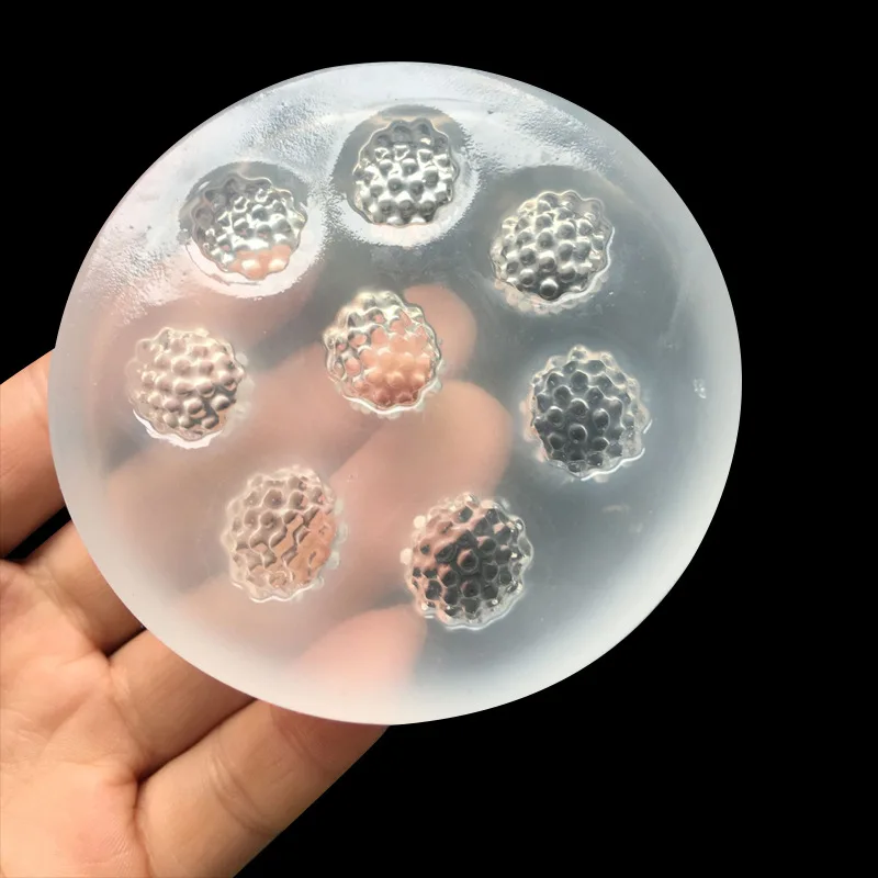 1 шт. УФ смолы ювелирные изделия форма из жидкого силикона Raspberry мяч Форма формы