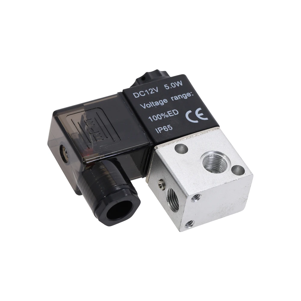 Пневматический соленоидный воздушный клапан 3 направления 2 положения NC 1/8 &quotPT 3V1