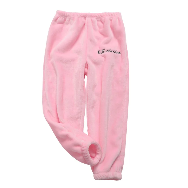 Flannel Material Sleep Pants Sleepwear For Winter Warm Bottoms Kids 1133 |