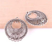 10pcs round shape circle connector tassel charms for diy tassel earrings jewelry making finding accessories 23493
