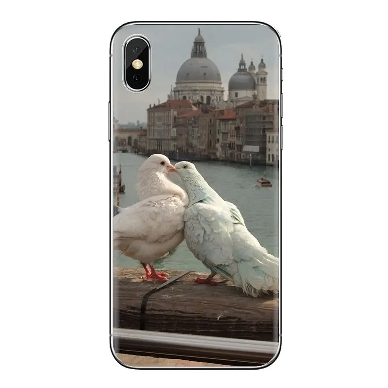 For Samsung Galaxy S3 S4 S5 Mini S6 S7 Edge S8 S9 S10 Plus Note 3 4 5 8 9 Pastel Pigeon Free beautiful bird Silicone Phone Cover |