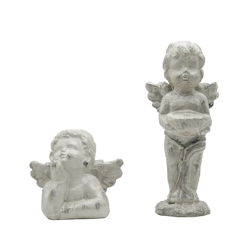 Ретро-подсвечник в скандинавском стиле с Купидоном украшение для сада двора