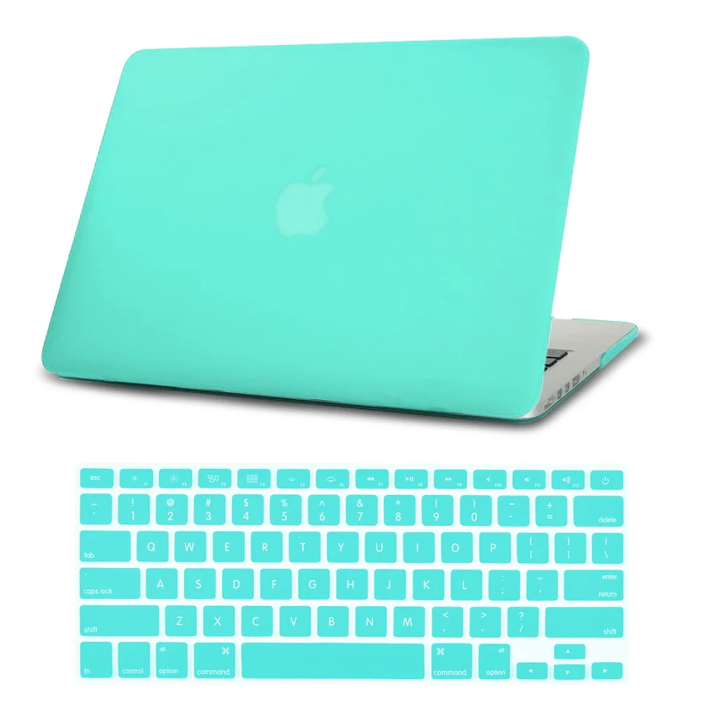 Чехол для ноутбука Apple MacBook Pro 13/15/MacBook Air 13/11 дюйма, однотонный защитный чехол + чехол для клавиатуры