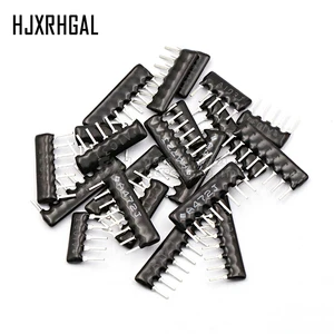 10 шт DIP изоляции резистор цепи массив 9PIN 100 220 330 470 510 680 1K 1,2 K 1,5 K 2K 2,2 K 3,3 K 4,7 K 10K 100K ohm