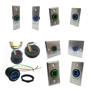 2020 new ir touchless door release switch infrared contactless no touch exit button for access control system free global shipping