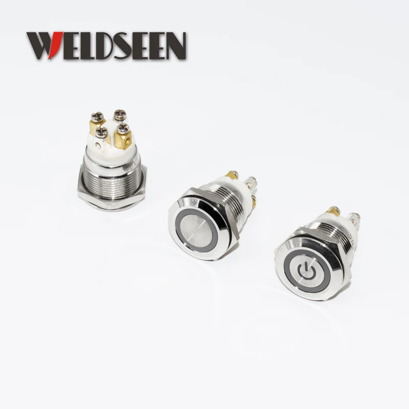 19 мм 22 моментальная Перезагрузка металлический кнопочный переключатель