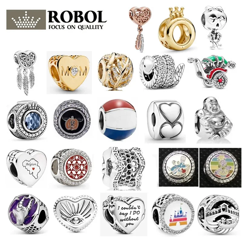 

High Quality Original 925 Sterling Silver Charm Beads Autumn New Style Suitable for DIY Bracelet Necklace Free Shipping