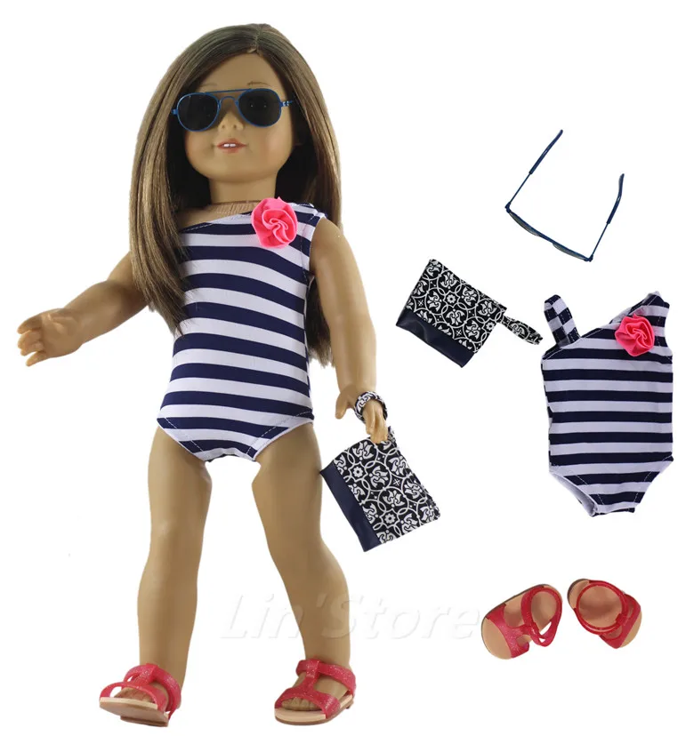 1 комплект Одежда для кукол костюм плавания 18 дюймов американская кукла много