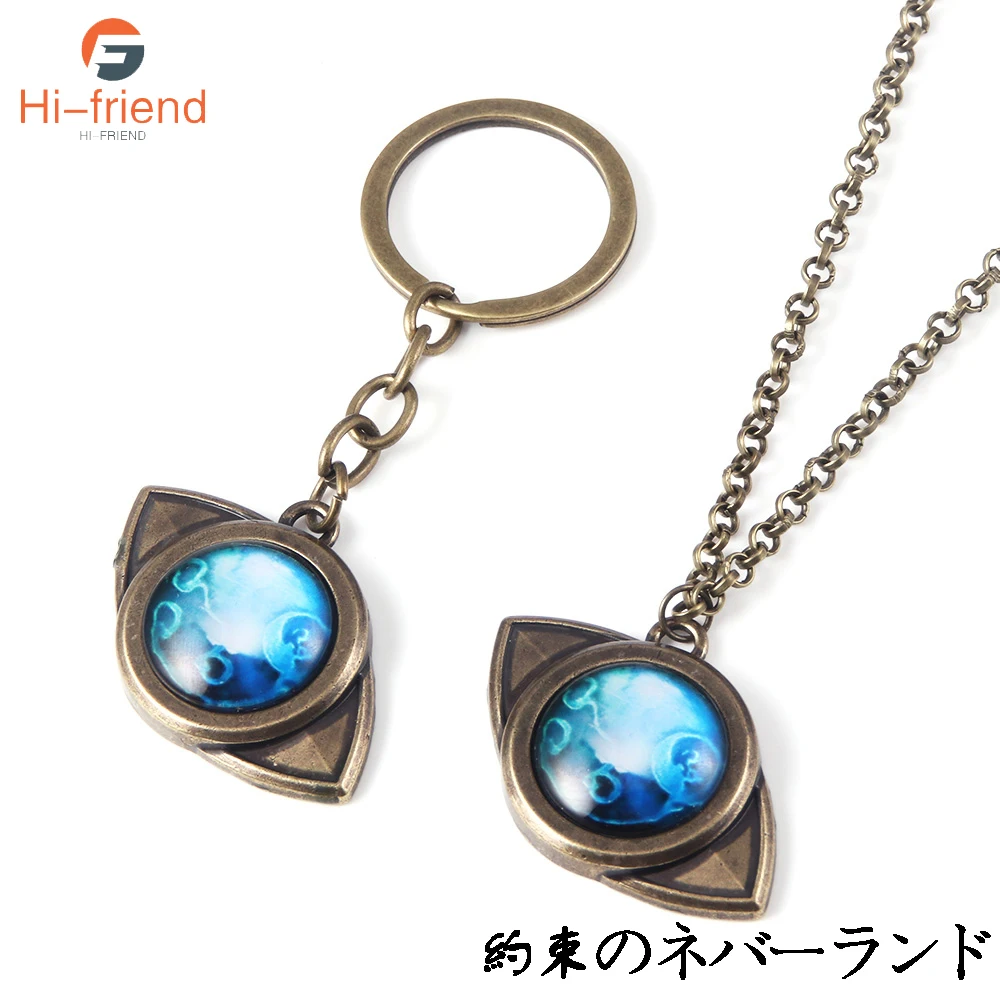 Ожерелье Обещанный неверленд Аниме Косплей Эмма амулет глаз кулон Металлическое