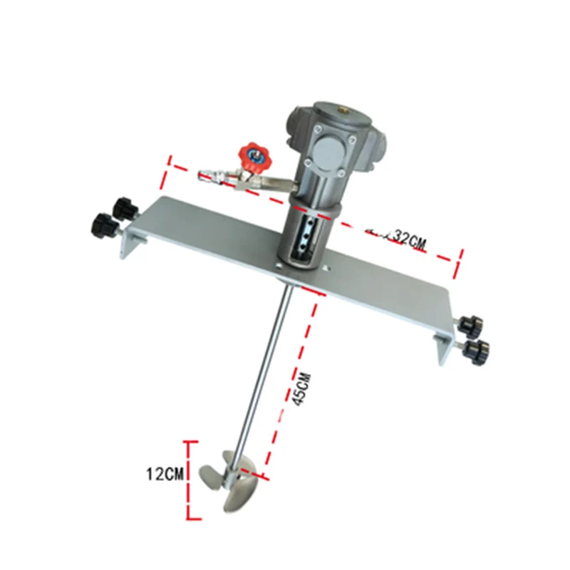 

5 gallon horizontal version pneumatic mixer industrial automatic paint and paint mixer