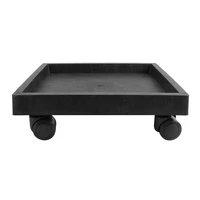 imitation cement square flower pot tray wheel support thickened base steel wheel drag over large universal wheel movable torus