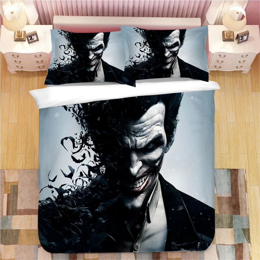 

HAHA THE Joker 3D Bed Linens Duvet Covers Pillowcases The Joker Comforter Bedding Sets Bedclothes Bed Linen Bed Set