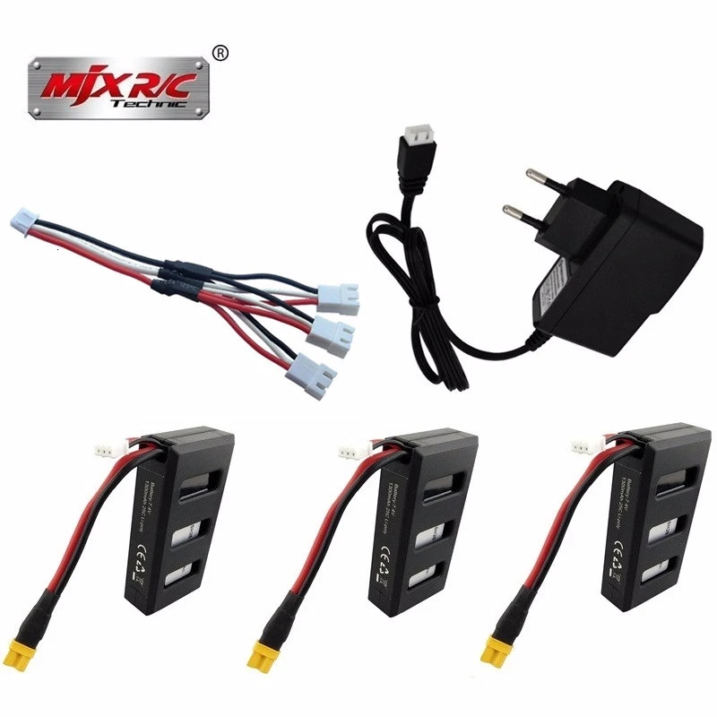 Оригинальный MJX ошибки 6 Батарея Зарядное устройство комплекты 7 4 V 1300mAh литий