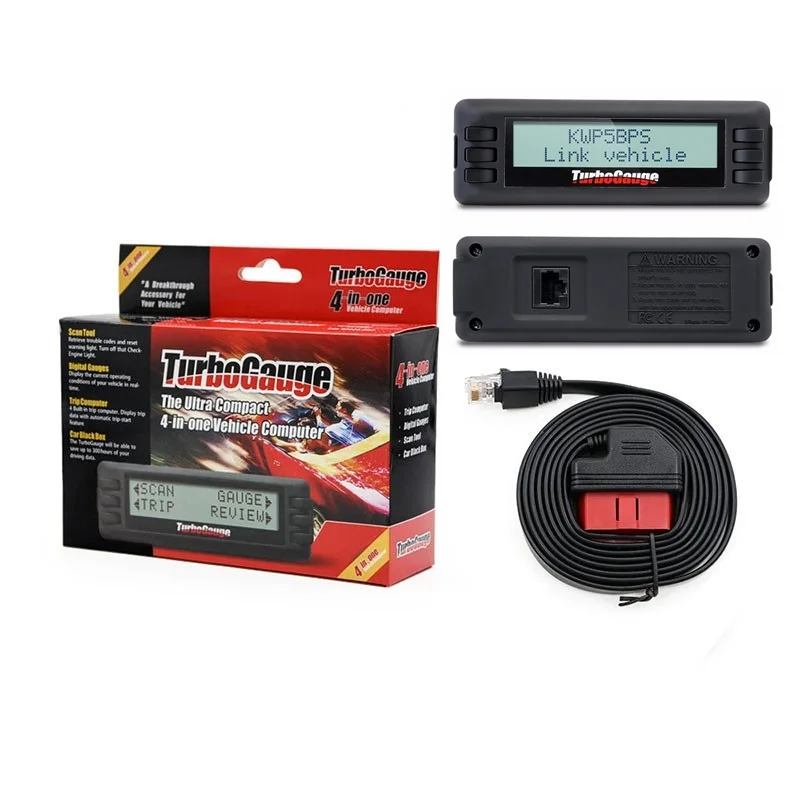 

Diagnostic tool Turbogauge IV 4-in-1 Vehicle Computer OBDII/EOBD car trip computer / Digital Gauges/ scan gauge/ car scan tool