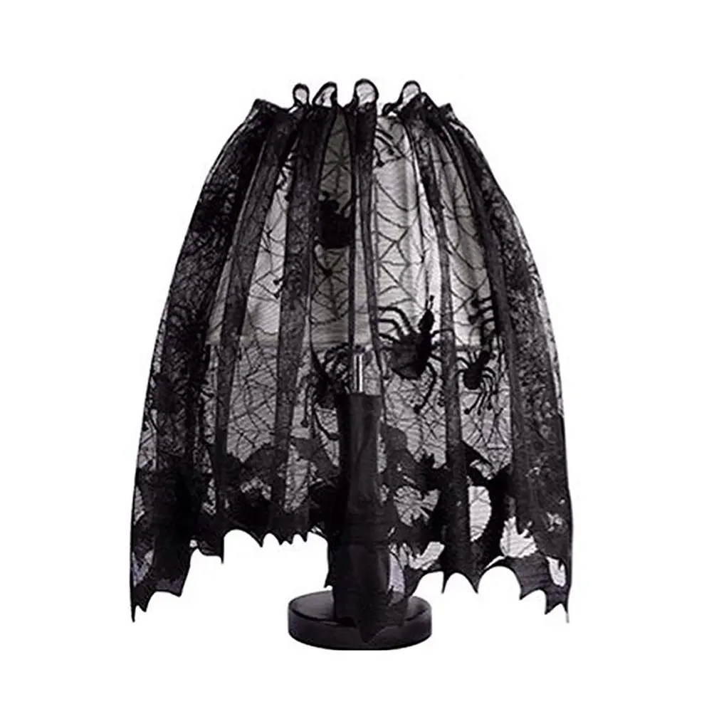 Украшения для Хэллоуина украшение кружевная паутина абажур страшный кружевной