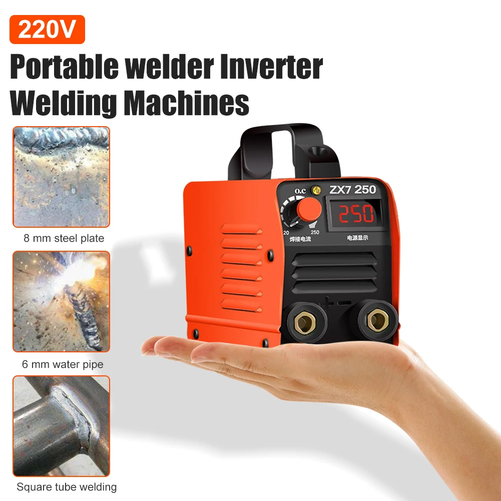 

Mini Arc Welder 220V 250A Portable IGBT Inverter Arc Electric Welding Machine LCD Display Handheld Electric Welders High Quality