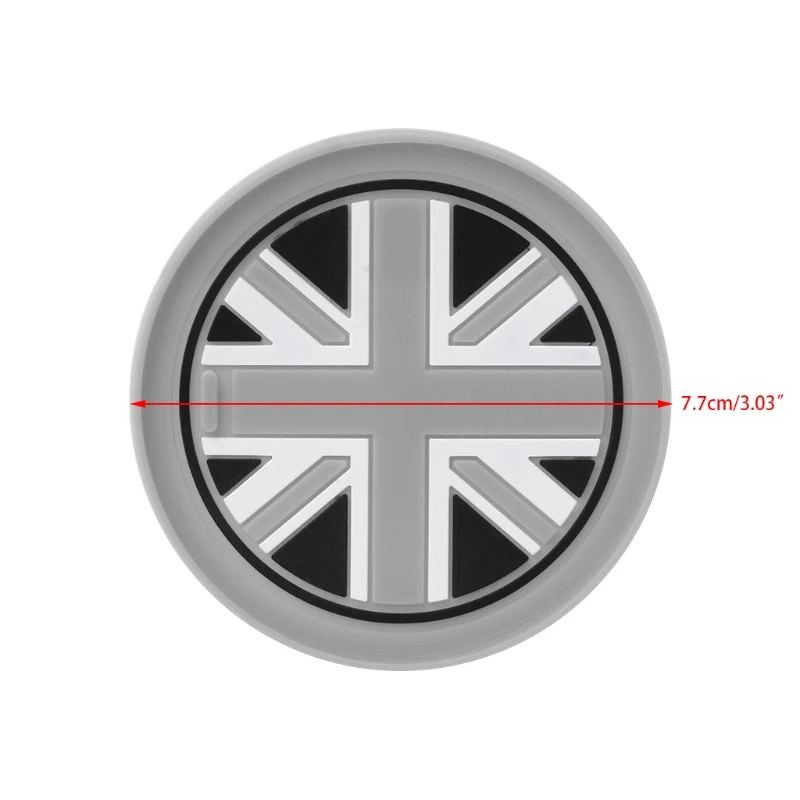 7 мм силикагелевый автомобильный нескользящий коврик для чашки BMW Mini Cooper 2011 2012 2013