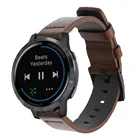 Быстросъемный кожаный ремешок 22 мм для Garmin Active  Vivoactive 4Come 2 huawei GT2 46 ммSamsung Galaxy Watch 3 45 мм
