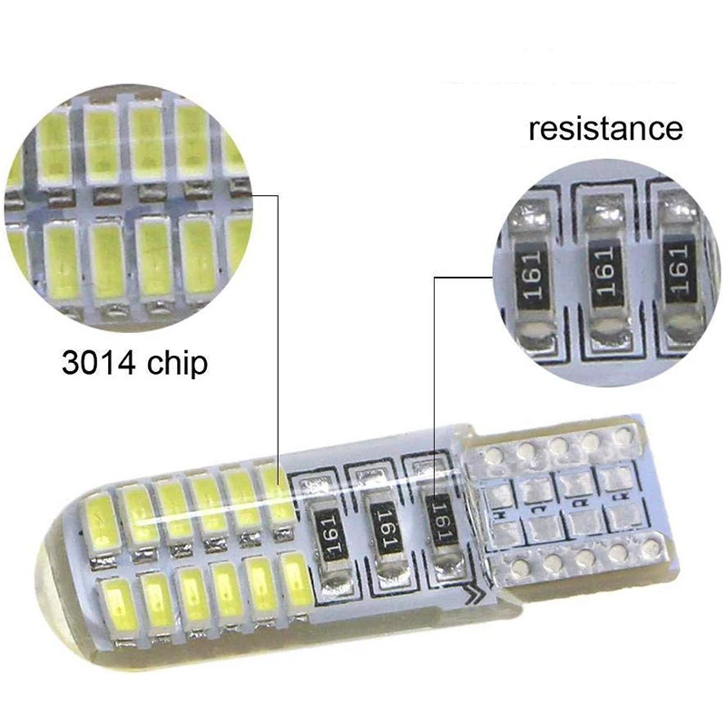 T10 4014 W5W Canbus 194 168 24 SMD авто внутренсветильник без ошибок зазор светодиодный