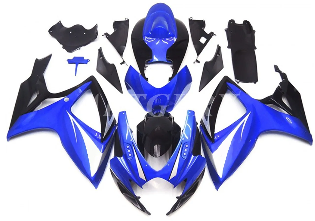

Новый комплект обтекателей для мотоциклов из АБС-пластика, подходит для Suzuki GSXR600 GSXR750 K6 2006 2007 06 07, черный, синий