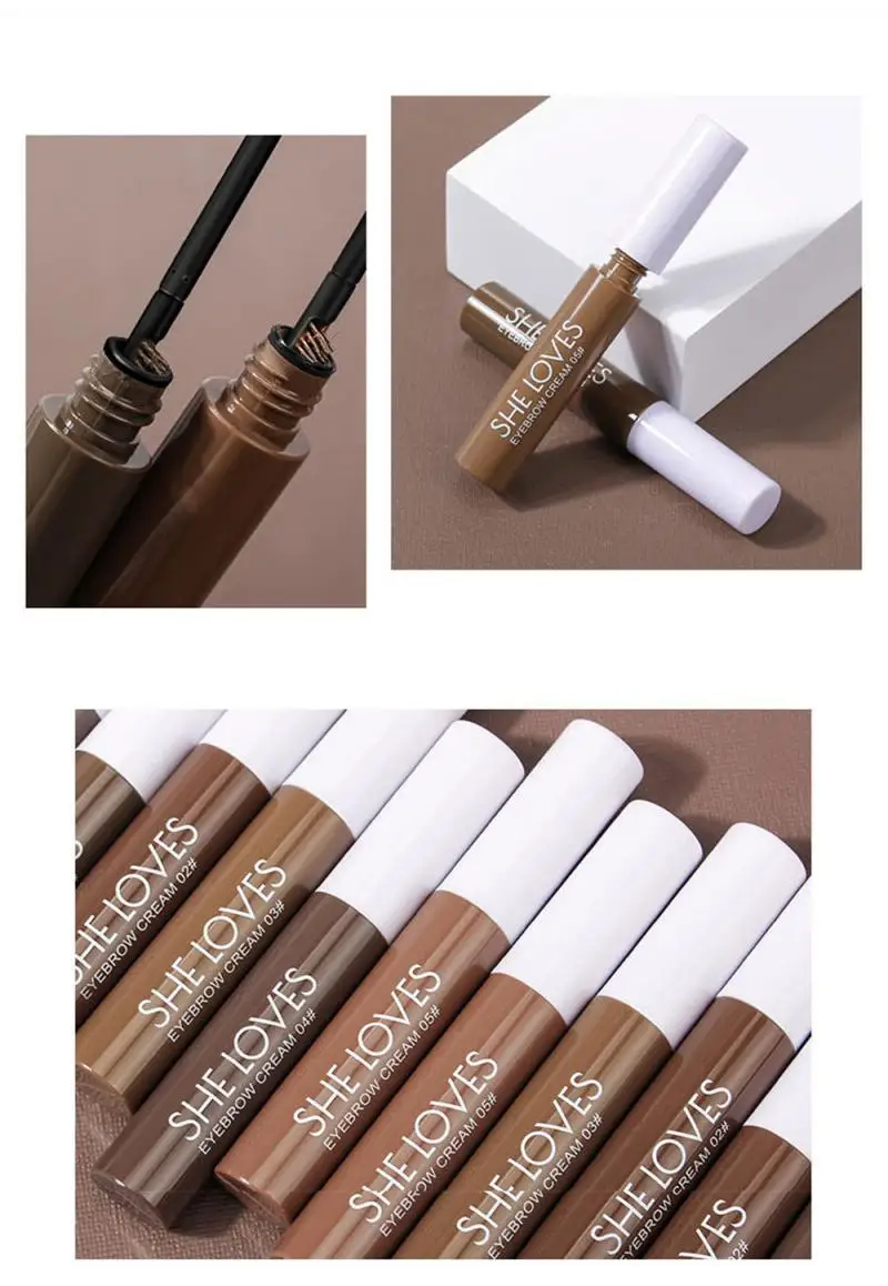 Новинка крем для окрашивания бровей водостойкий стойкий ультратонкий карандаш
