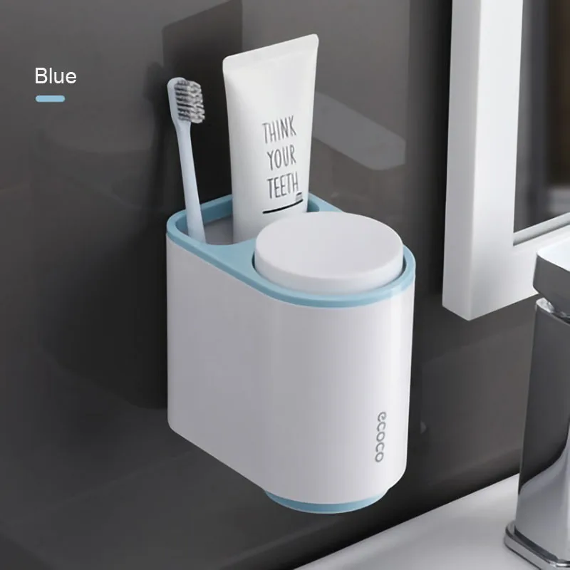 

LEDFRE Toothbrush Holder Toothpaste Squeezer Wall Mounted for Bathroom Cup Accessories Set LF71098