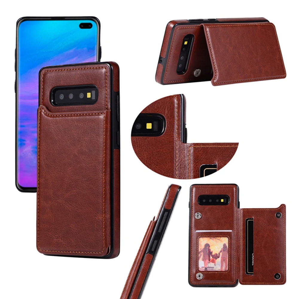 Eqvvol ретро-бумажник из искусственной кожи для Samsung Galaxy S8 S9 S10 Plus Note 8 9 10 Pro S7 edge Чехлы