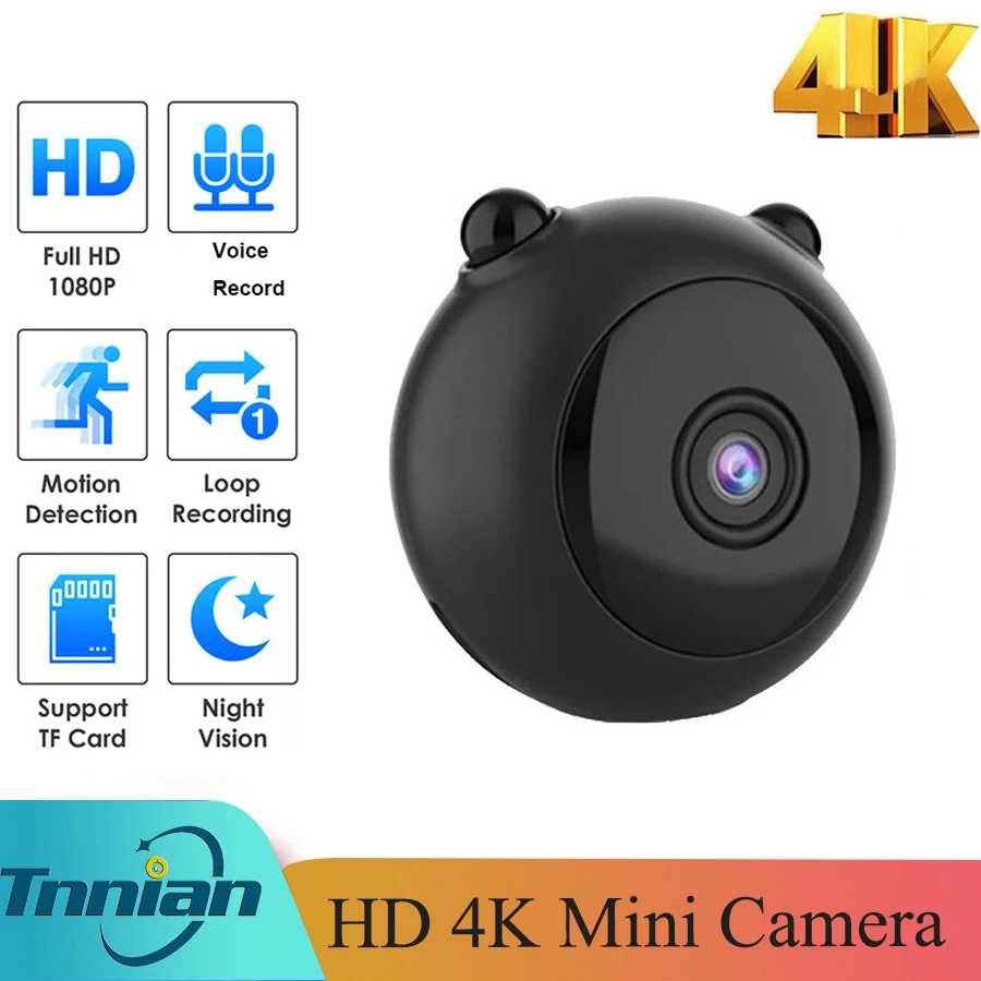 

A12 4K Camera Indoor Micro Camcorder Voice Video Recorder Beveiliging 8MP HD Draadloze Wifi Mini IP Camera
