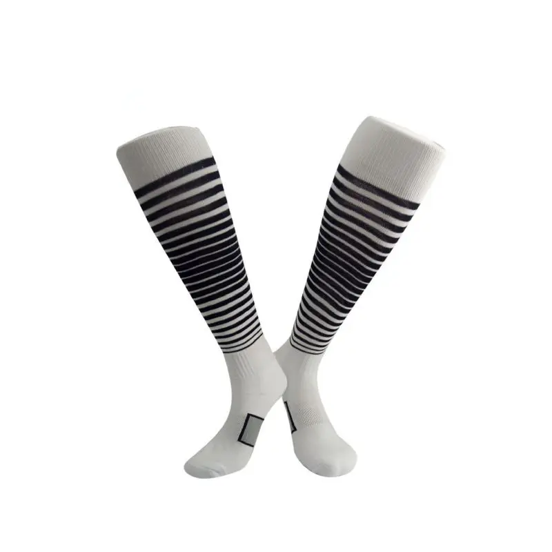 

1 Pair Sports Socks Knee Legging Stockings Breathable Non-slip Soccer Baseball Football Over Knee Socks Sportswear
