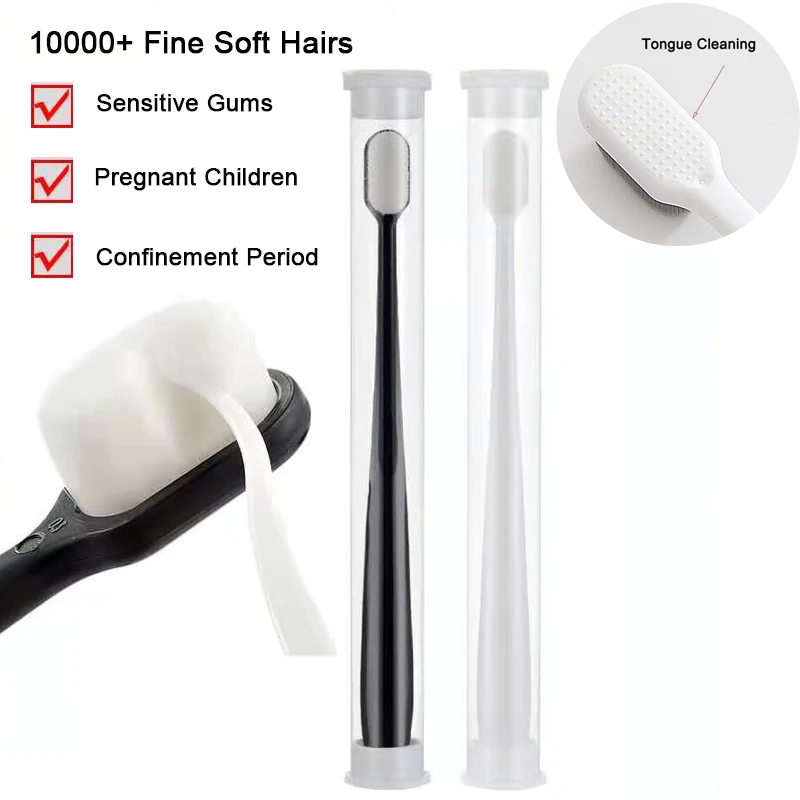 Ультра тонкого мягкого волос Экологичные беременных Портативный зубная щетка