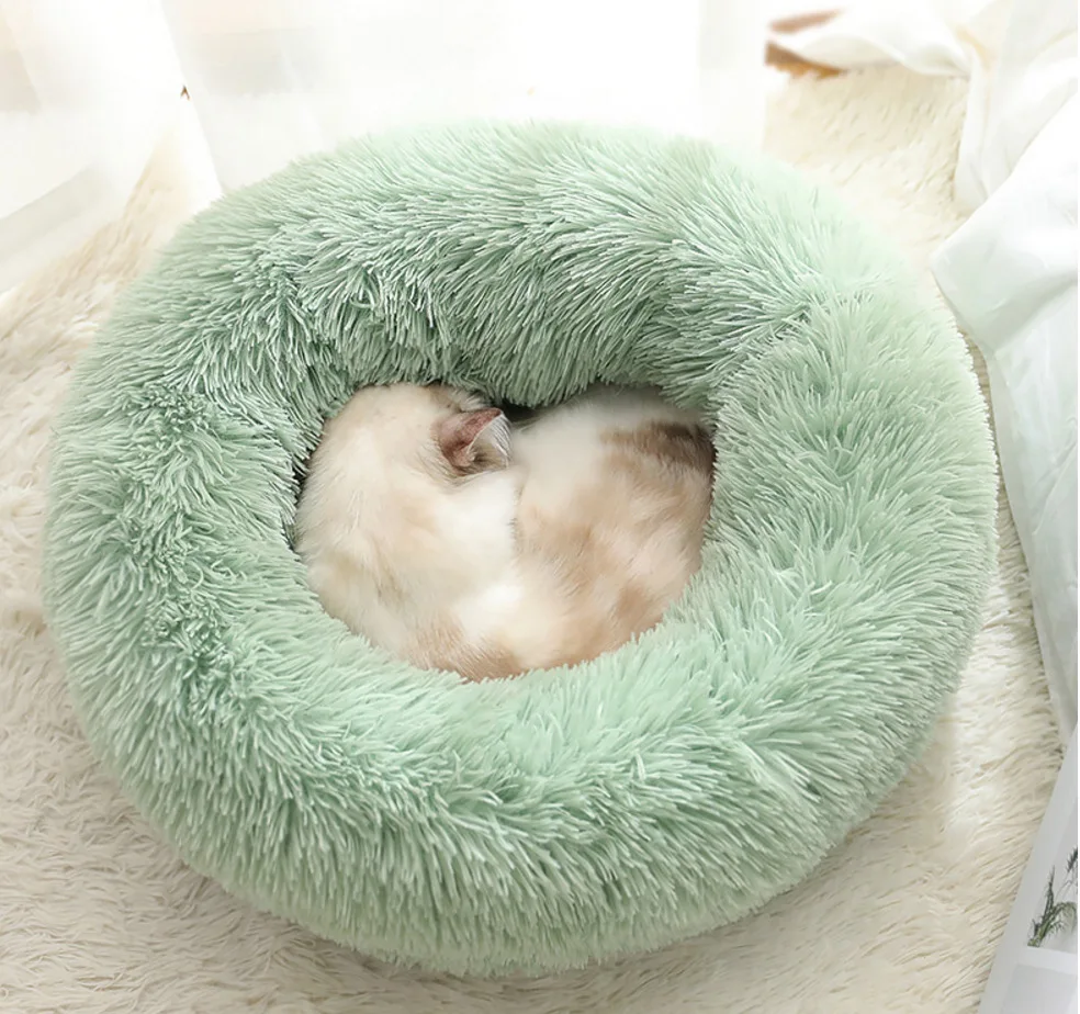 Кровать для собаки кровать кошки мягкая плюшевая поверхность диван в форме