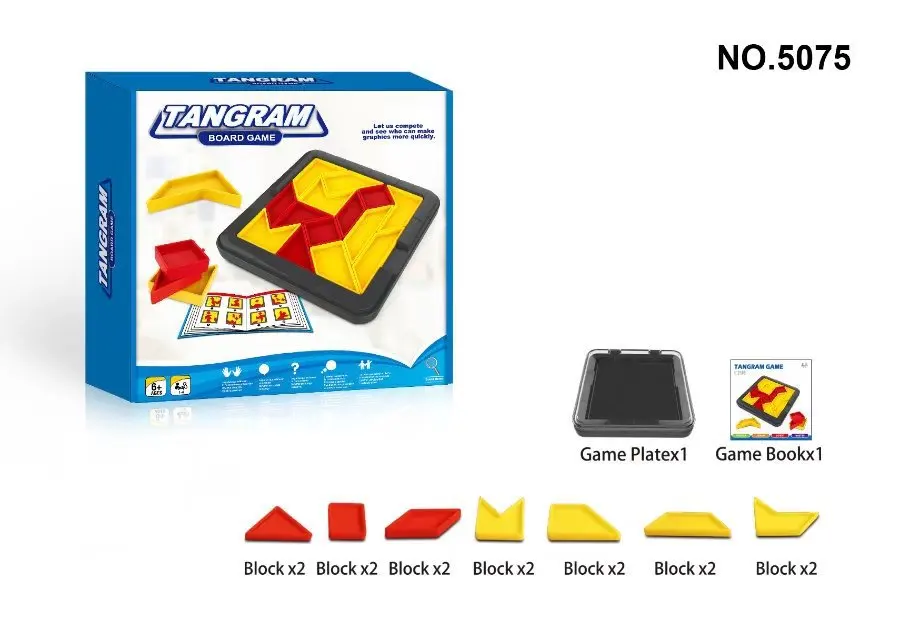 

Seven-Chop Puzzle Daquan Thinking Game with Answers Receiving Box Seven-Chop Puzzle Classic Training Toys