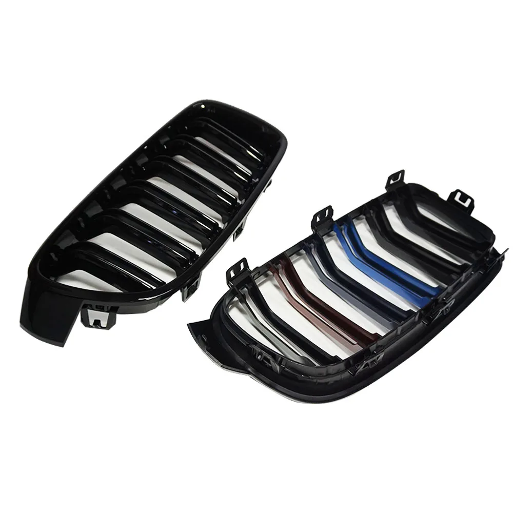 1 пара глянцевый черный M Стиль передняя решетка гоночный гриль для BMW 3-Series F30 F35