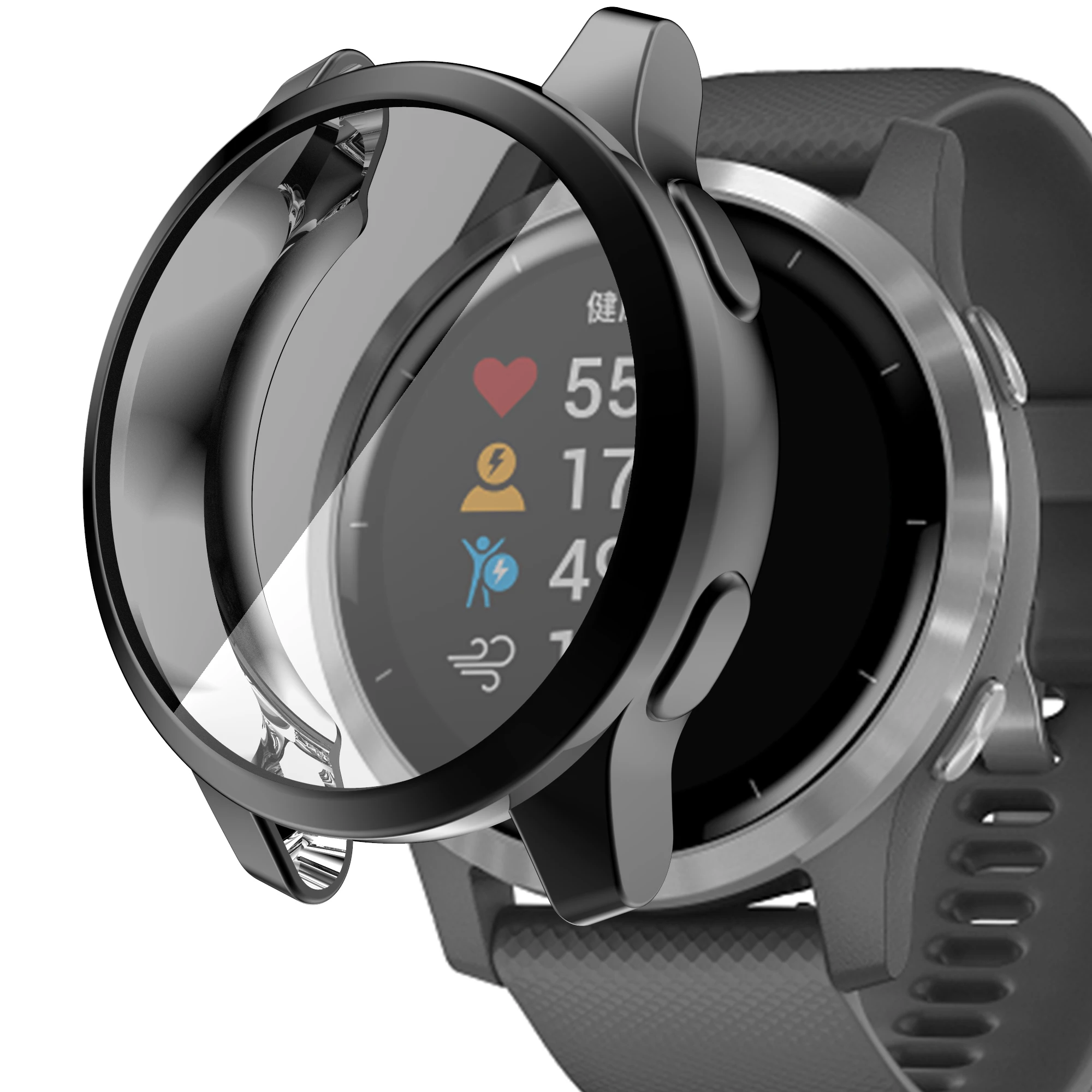 Защитный чехол с покрытием для Garmin Vila 2/2S защитная рамка мягкий из ТПУ Vivoactive 4S/4