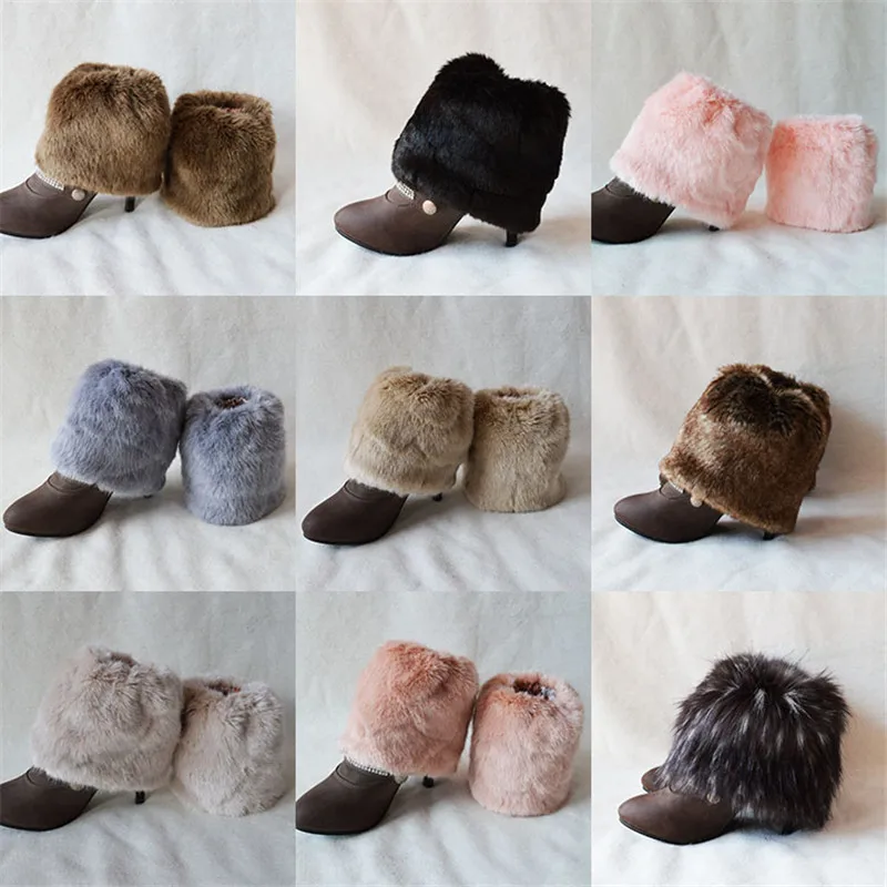 Носки для сапог из искусственного меха с плоскими манжетами носки до колена