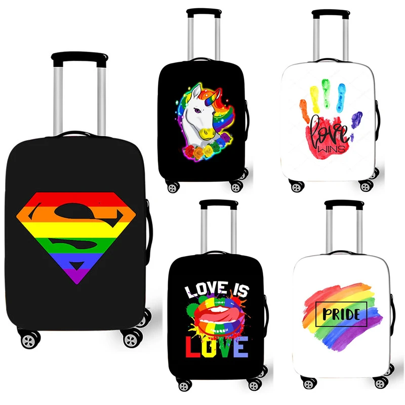 Cute Luggage Cover Colorful Travel Suitcase Cartoon Unicorn Stretch Cloth Package Accessories |