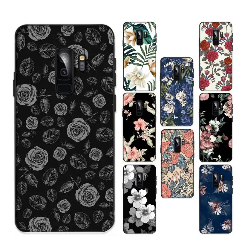 

Retro Colorful Flower Phone Case For Samsung Galaxy S 20lite S21 S21ULTRA s20 s20plus for S21plus 20UlTRA