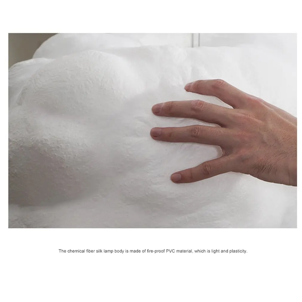 

Cloud Lamp Nordic Style Lamp Creative Art Silk Lighting Children's Club Lamp Engineering Restaurant Cloud Chandelier