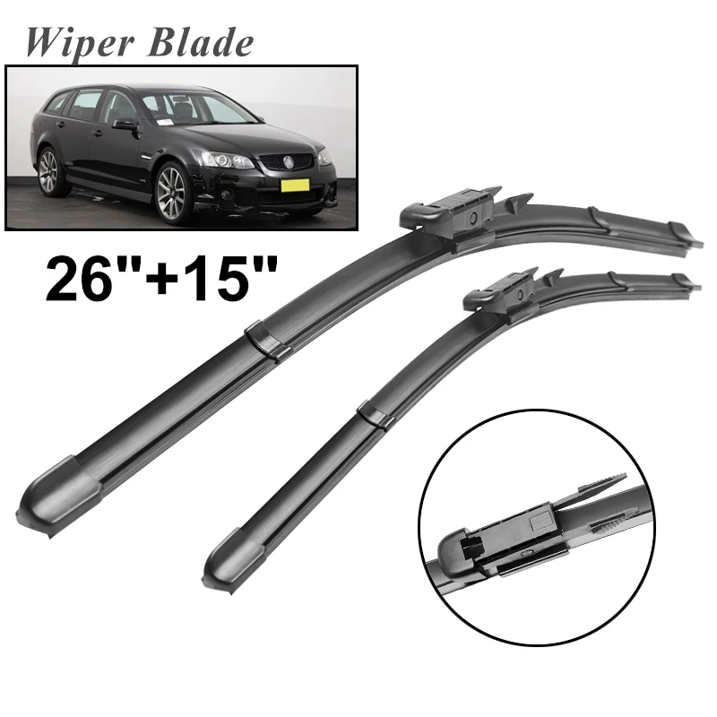 

Okowiper RHD & LHD Front Wiper Blades For Holden Commodore 2006 - 2013 Windshield Windscreen Front Window 26"+15"