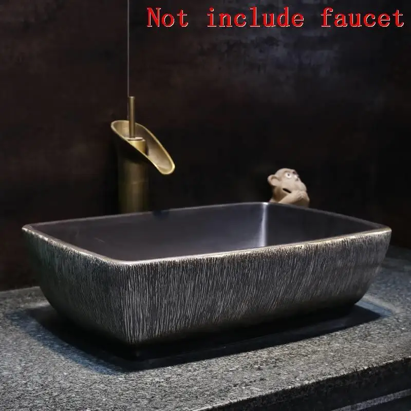 Salle De Bain Black Wasbak Vanity Fregadero Lavandino Bagno Banyo Waschtisch Cuba Banheiro раковина для ванной Lavabo умывальник