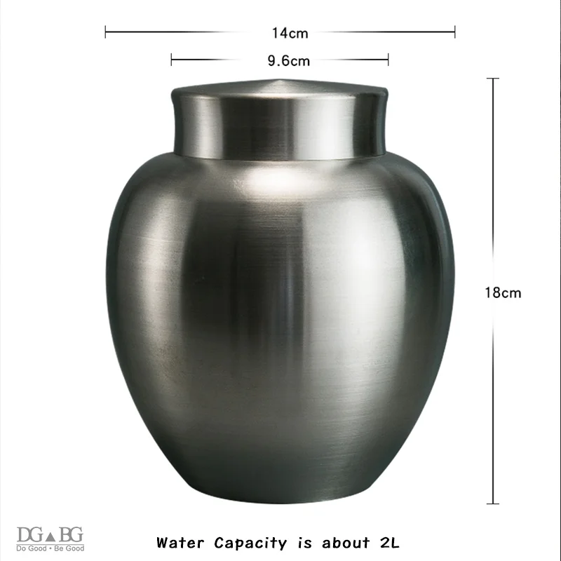 Чистый оловянный пепел урн для близких траурное кремационное устройство двойное