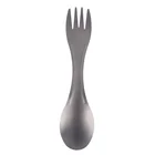 Вилка-ложка Spork, вилка-ложка для походов, портативный рюкзак, посуда, столовые приборы, Длинные столовые приборы, столовые приборы для пикника, титановая посуда