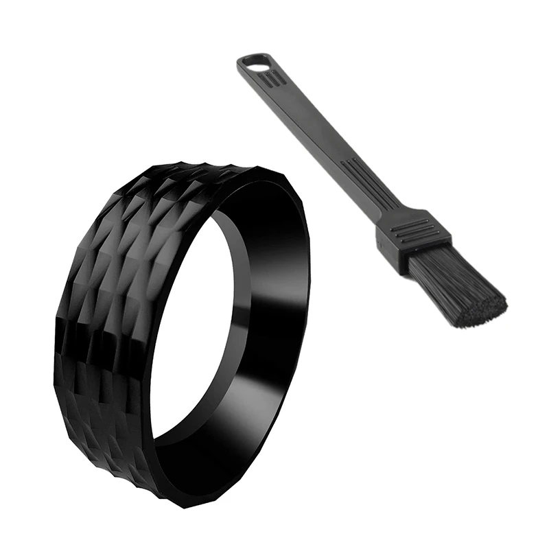 

1 Pcs Coffee Machine Cleaning Brush, Dusting Grinder Brush & 1 Pcs Espresso Dosing Funnel/Ring