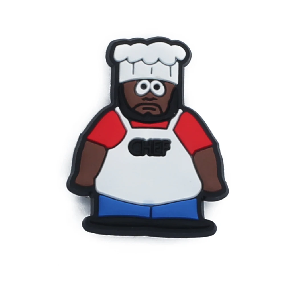 Single Sale 1pcs South Cartoon Park PVC Shoe Decoration Shoe Accessories Croc Charms for Bracelets Backpack Jibz Kid X-mas Gifts