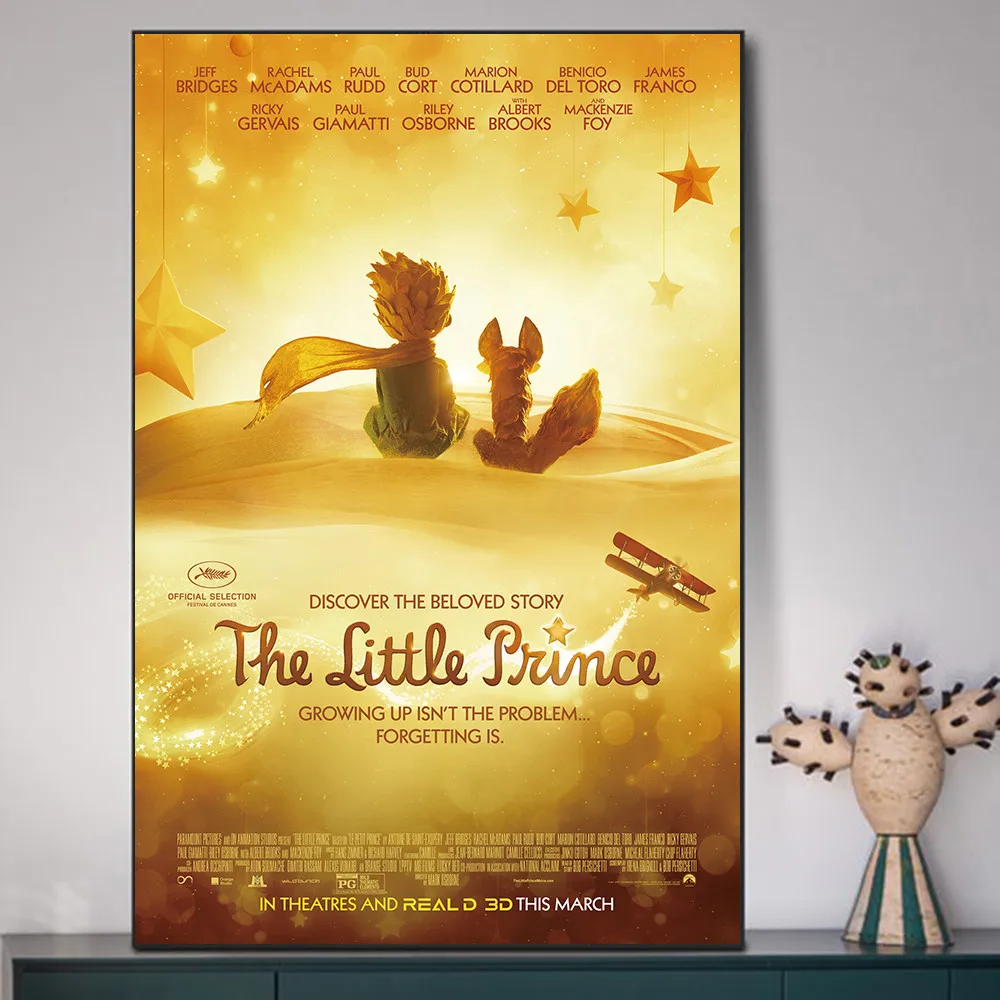 Постер с изображением Маленького принца из мультфильма Картина на холсте и