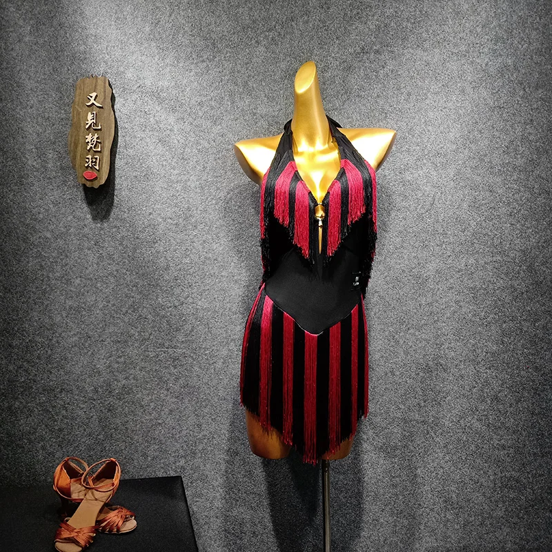 Платья для латиноамериканских танцев с кисточками на конкурс сальса