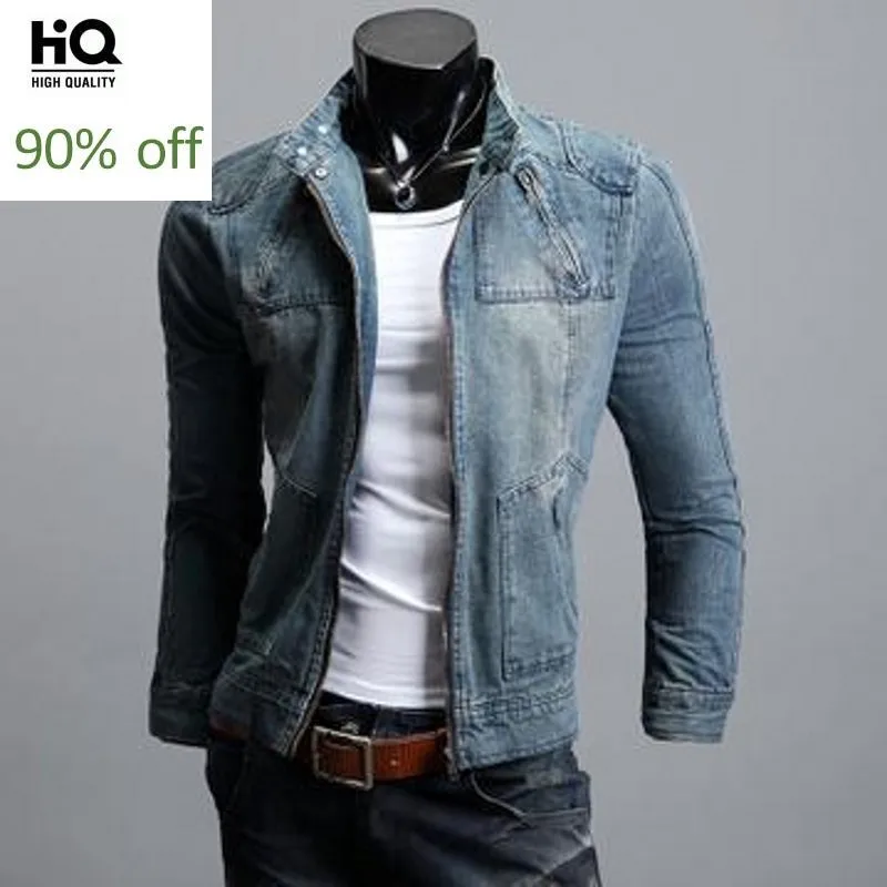 Manteau Homme 2020 Модные мужские джинсовые куртки куртка на молнии пальто для мужчин Aqueta
