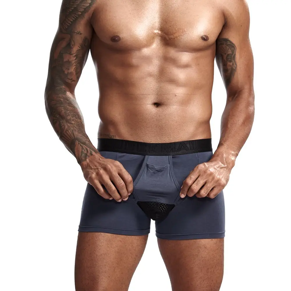 JOCKMAIL модал Мужское нижнее белье боксершортики сетка Мошонка уход капсула функция молодежное здоровье сеульская выпуклая разделительная пестрые трусы