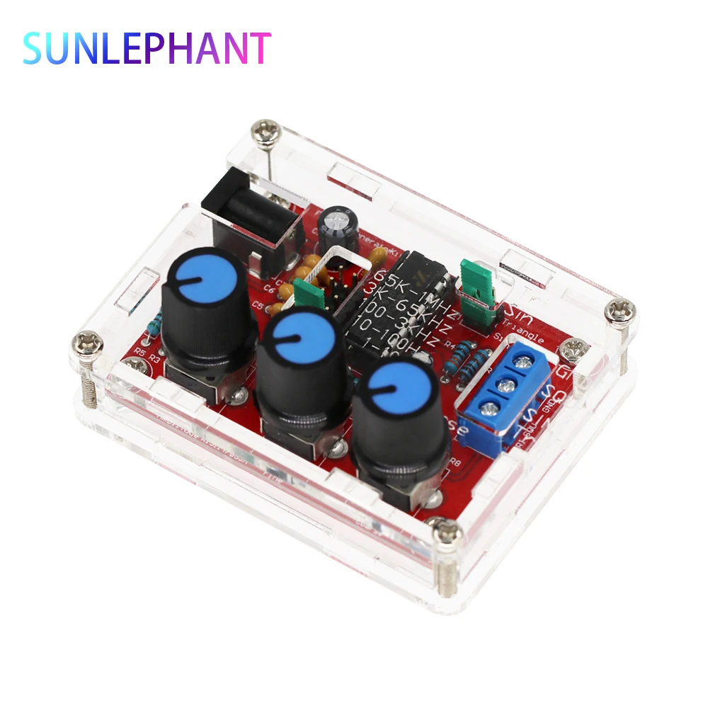 Функциональный генератор сигналов DIY Kit синус/треугольник/квадратный выход 1 Гц